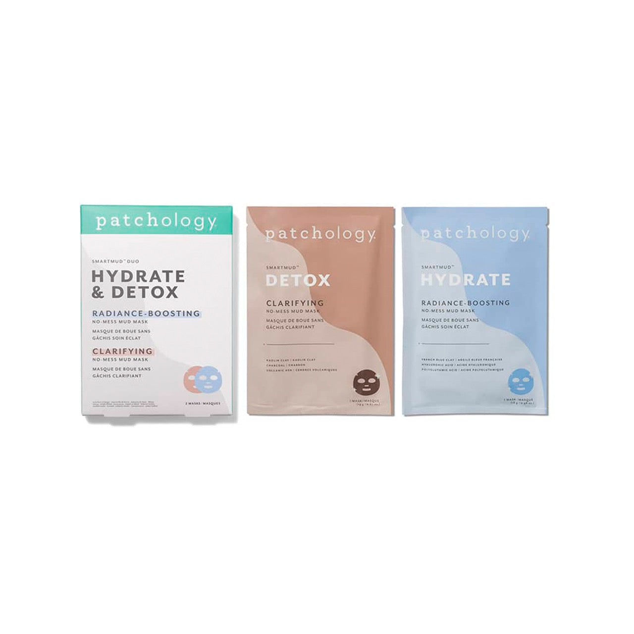 Duo masques détox et hydratants SmartMud