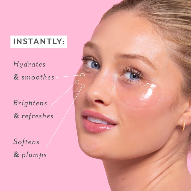 Patchs contour des yeux rosés