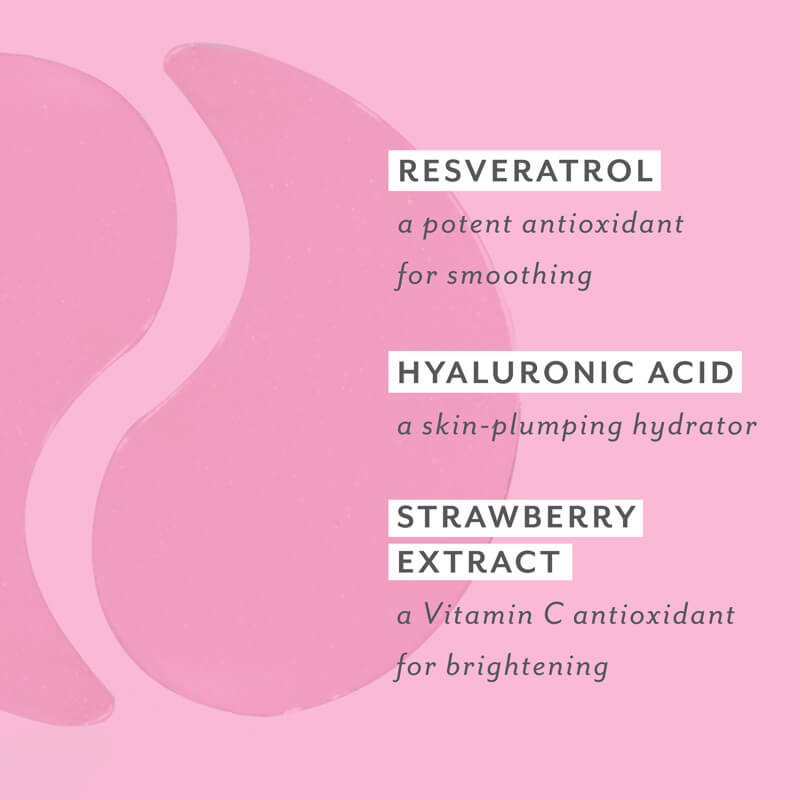 Patchs contour des yeux rosés