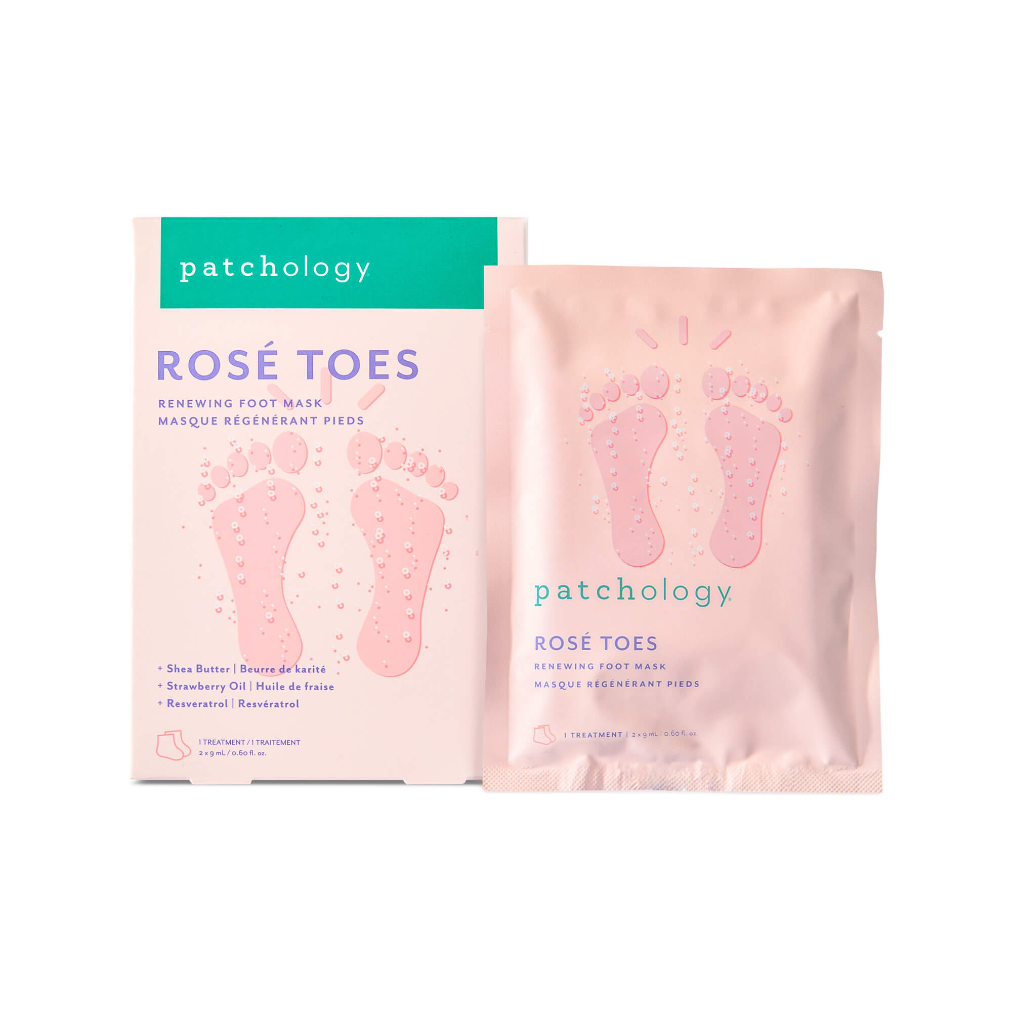 Masque Pieds Rosé Toes